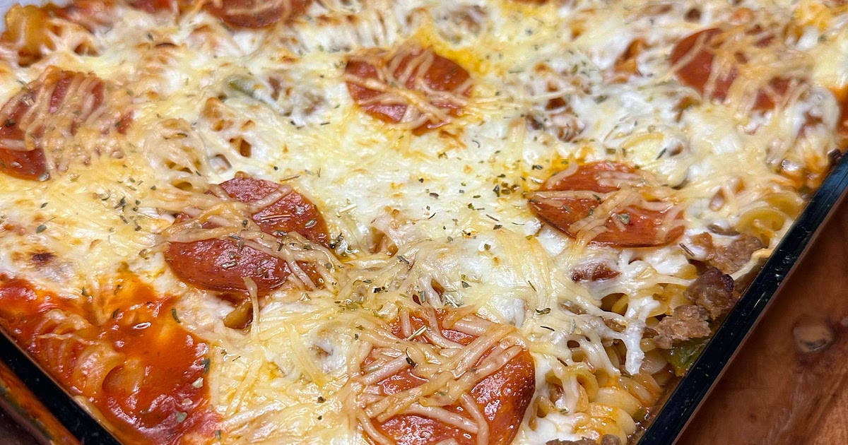 Dump and Bake Pizza Pasta Recipe | Samsung Food App