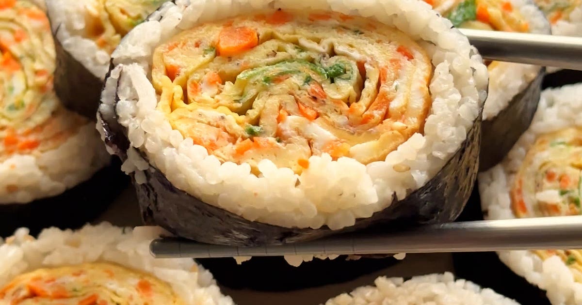 Gyeranmari Kimbap (Egg Omelette Kimbap) Recipe | Samsung Food App