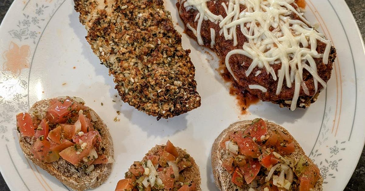 Italian Breaded Chicken with Brushetta Recipe | Samsung Food App