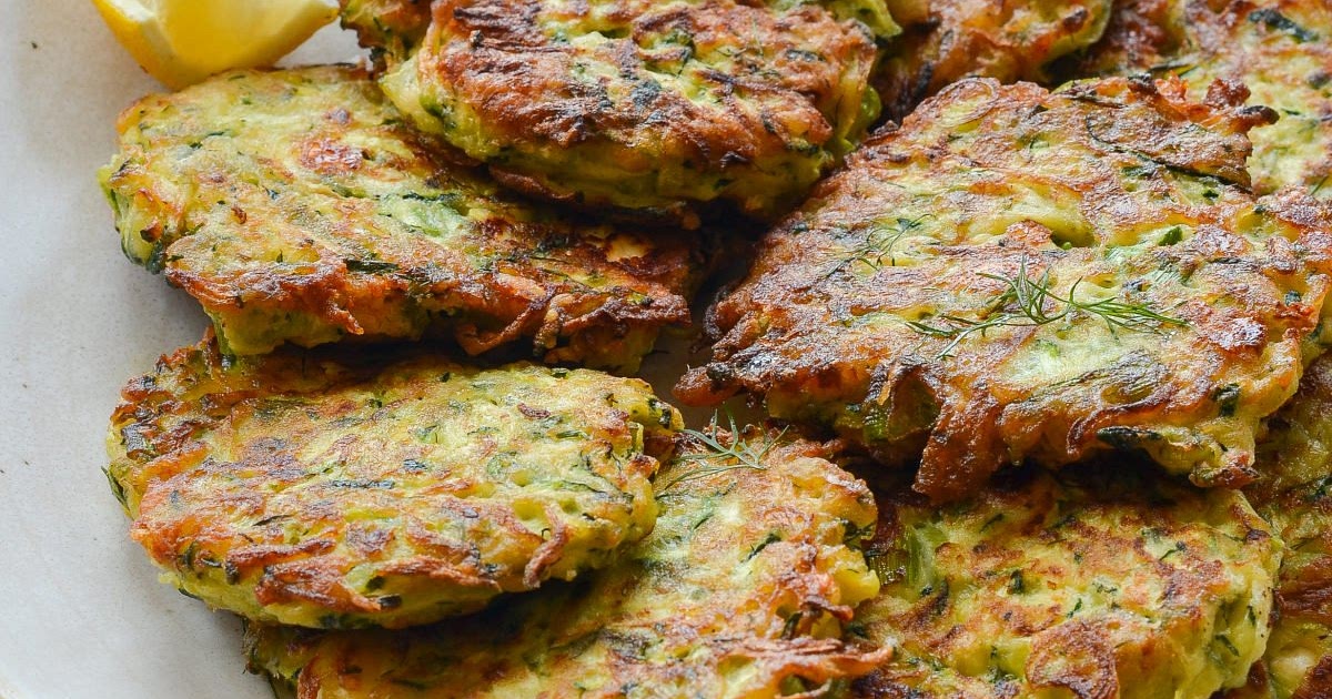 Zucchini Fritters with Feta and Dill Recipe | Samsung Food App