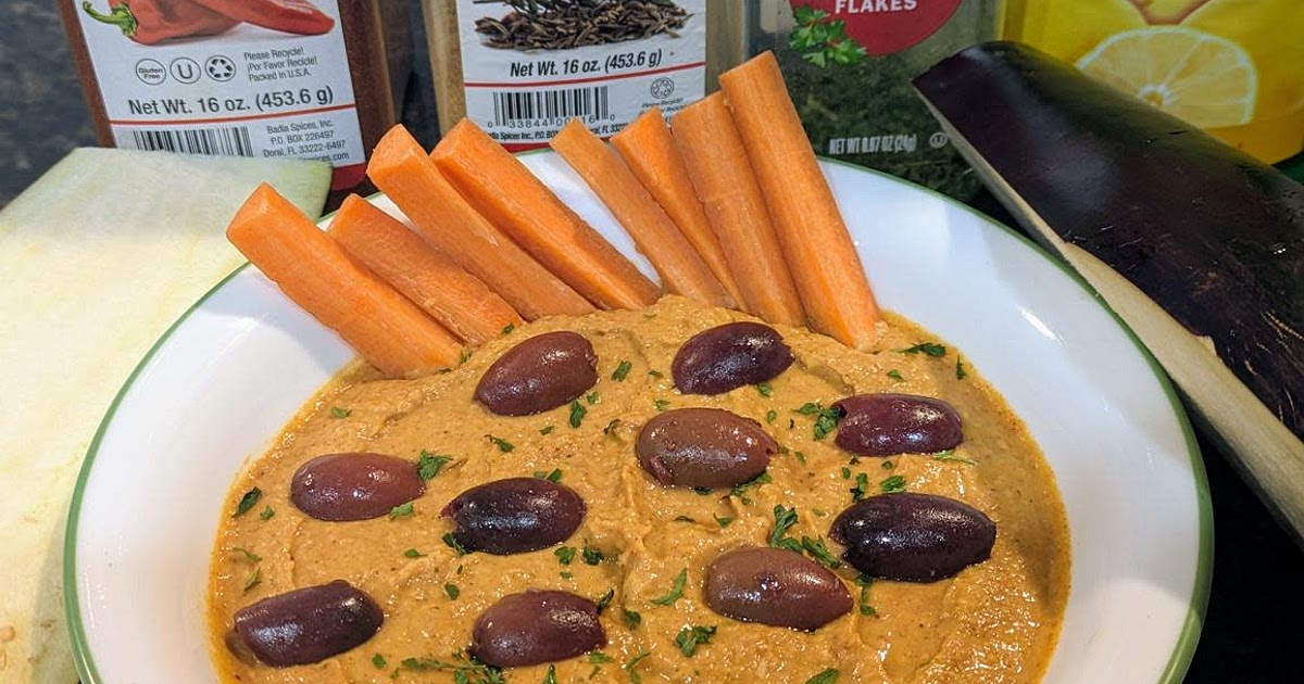 Mediterranean Roasted Eggplant Hummus Recipe | Samsung Food App