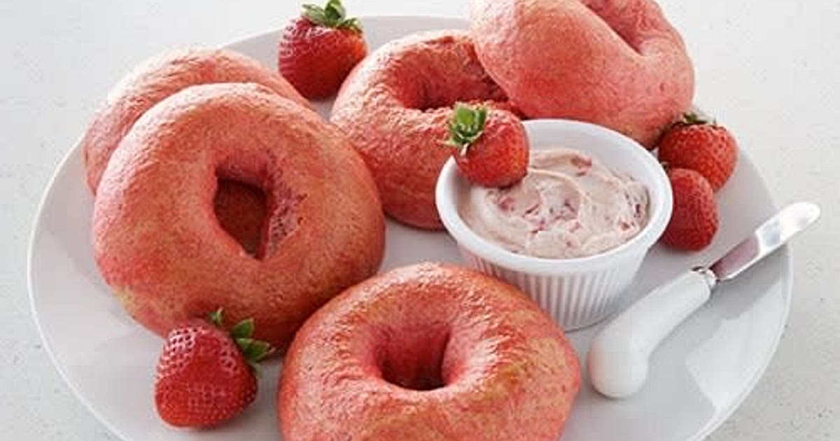 Strawberry Bagels Recipe | Samsung Food App