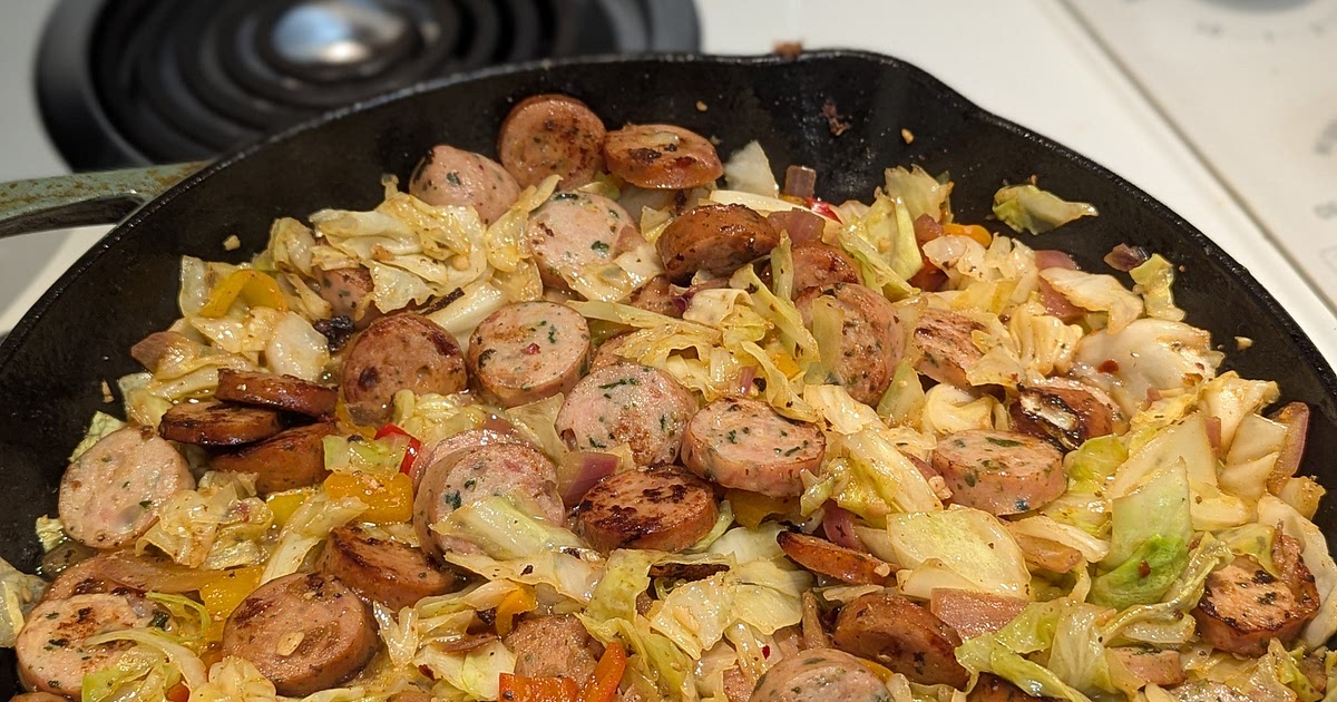 Cabbage and chicken sausage Recipe | Samsung Food App