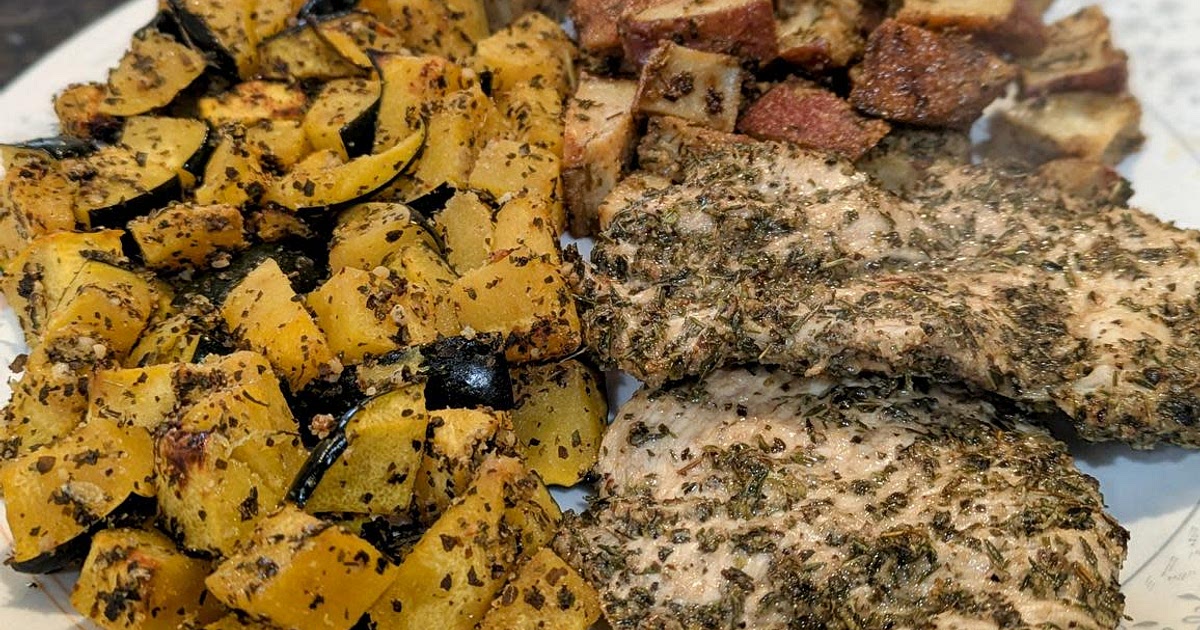 Roasted Italian Chicken Breast and Acorn Squash Recipe | Samsung Food App