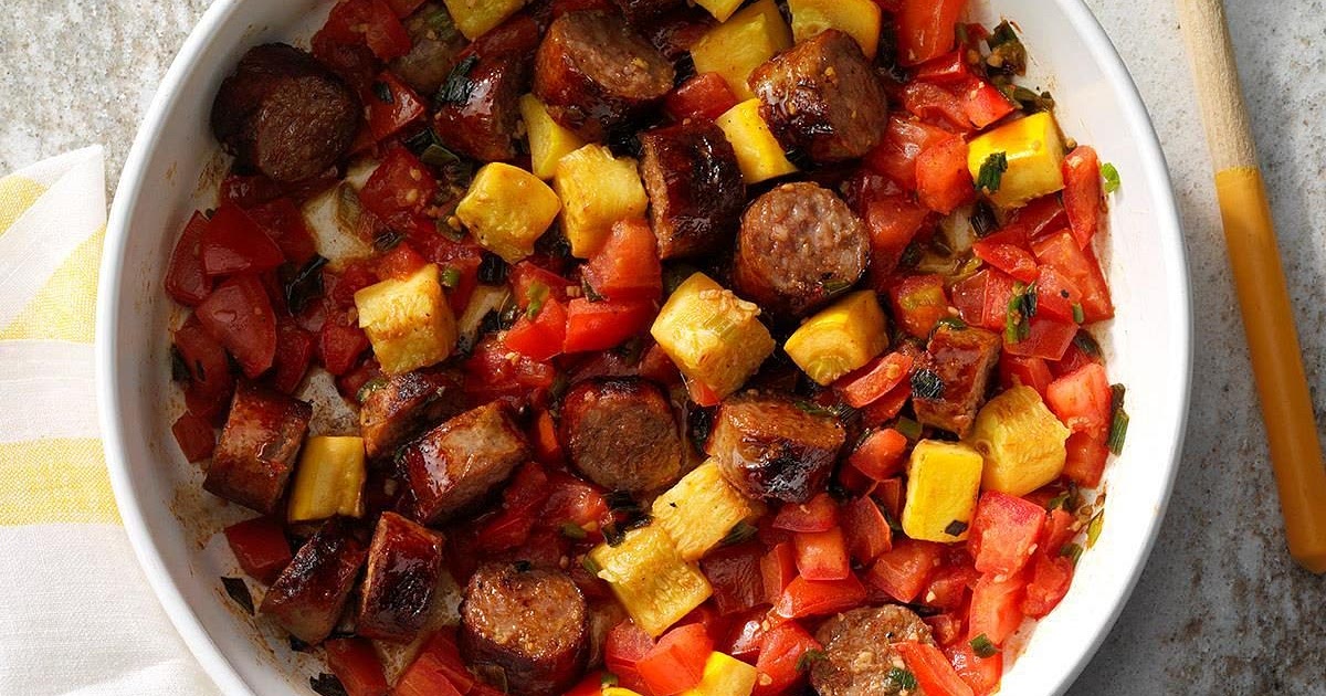 Easy Sausage and Vegetable Skillet Recipe | Samsung Food App