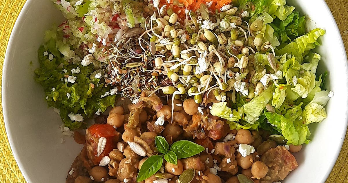 High Protein Low Carb Indian Style Chickpea Salad with Coriander Chutney Dressing Recipe | Samsung F