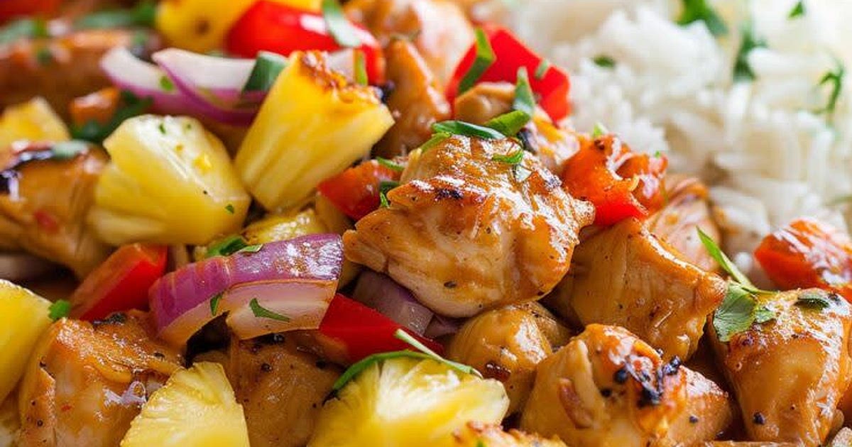 Hawaiian Sheet Pan Chicken Recipe | Samsung Food App