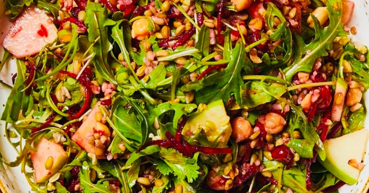 Freekeh and Apple Salad with Turmeric Dressing Recipe | Samsung Food App