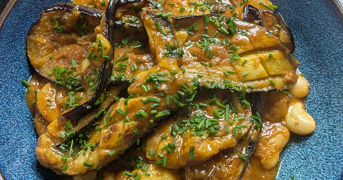 Butterbean and Aubergine Curry Recipe | Samsung Food App