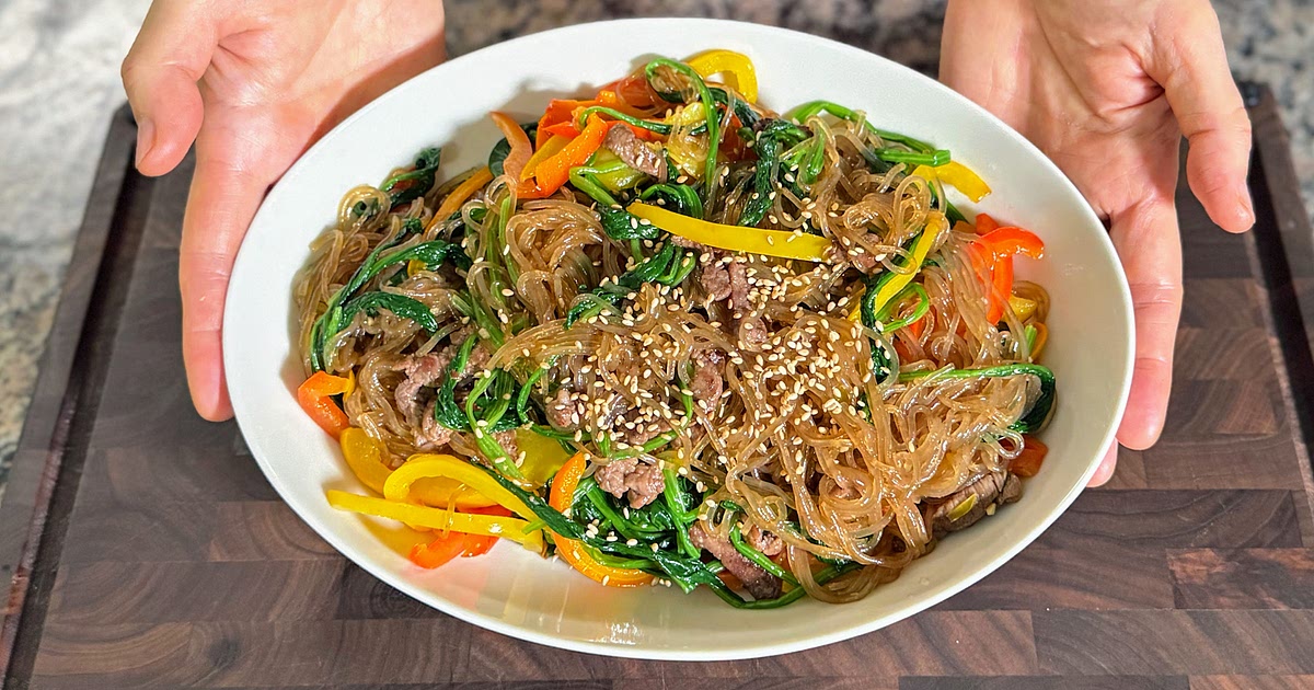 8 Minute Easy Microwave Japchae | Quick Korean Glass Noodles Recipe | Samsung Food App