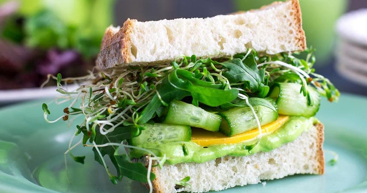 Vegan Low FODMAP Avocado Green Goddess Veggie Sandwich Recipe | Samsung Food App