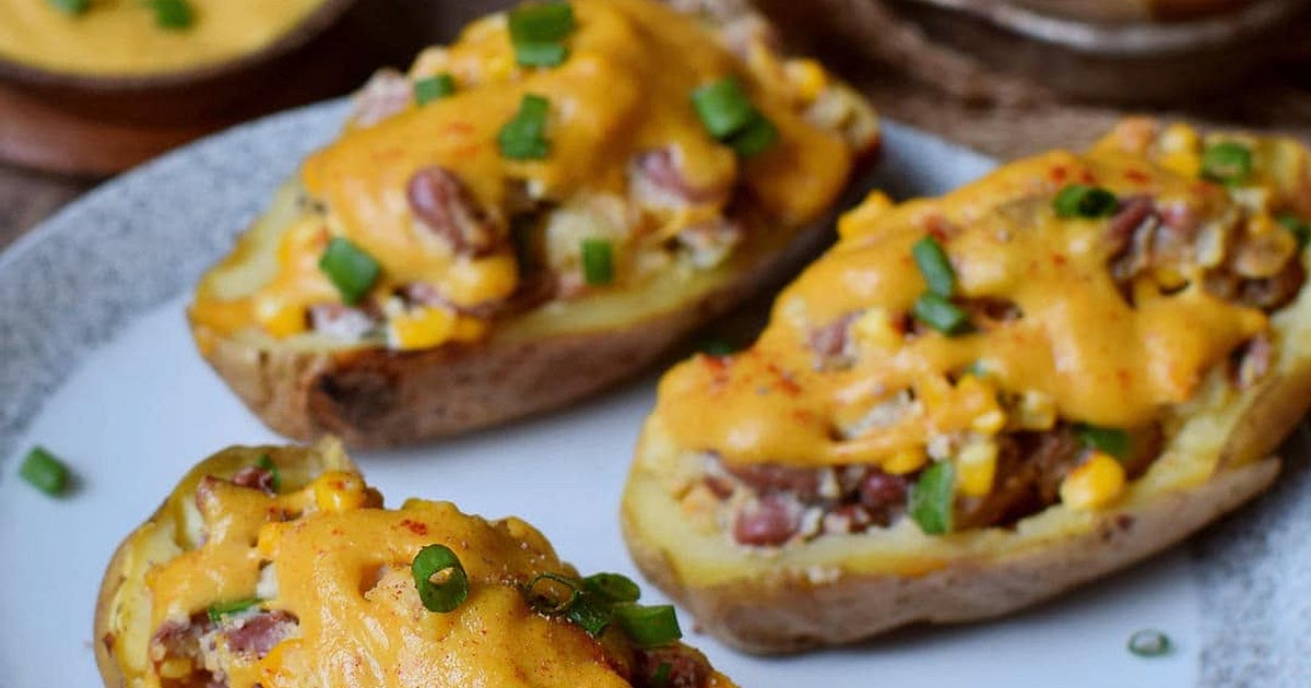 Healthy Stuffed Potato Skins Recipe | Samsung Food App