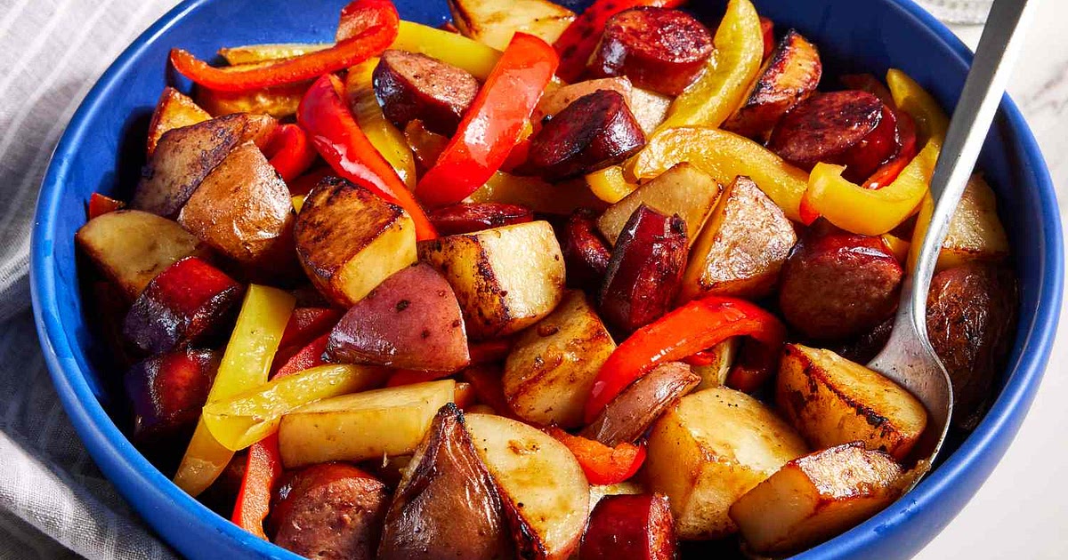 Kielbasa with Peppers and Potatoes Recipe | Samsung Food App
