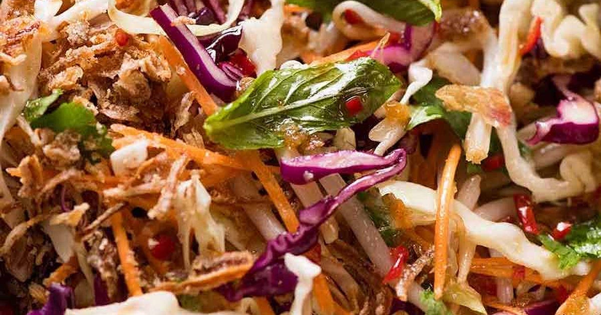 Asian Slaw - crunchy Oriental Cabbage Salad with Asian Dressing Recipe | Samsung Food App