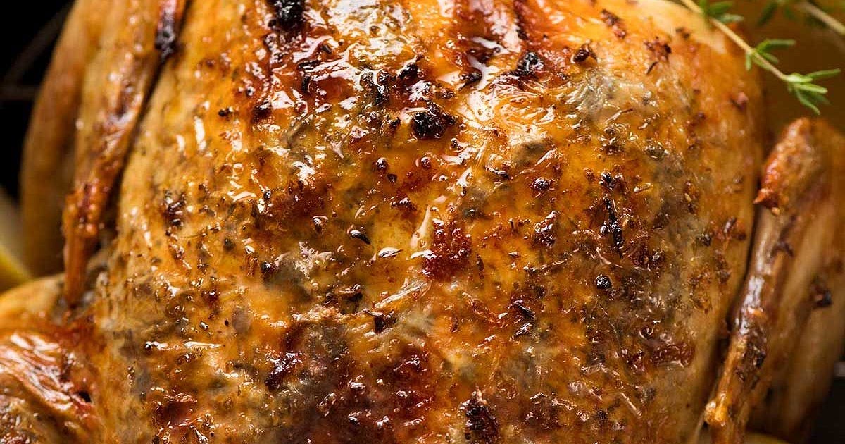 Lemon Garlic Slow Cooker Roast Chicken Recipe | Samsung Food App