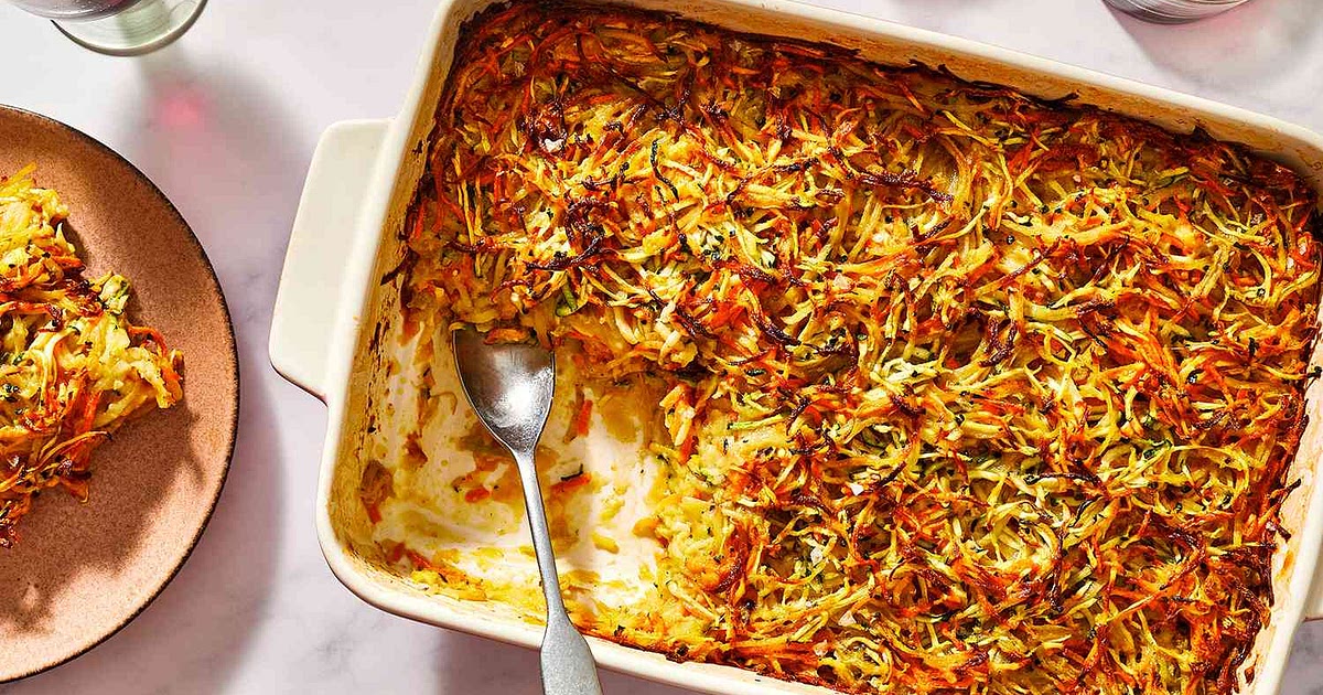Kosher Vegetable Kugel for Passover Recipe | Samsung Food App