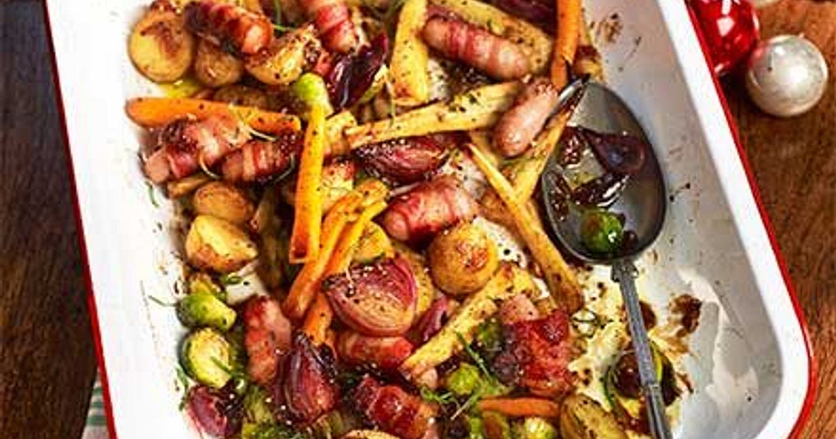 All-the-trimmings traybake Recipe | Samsung Food App