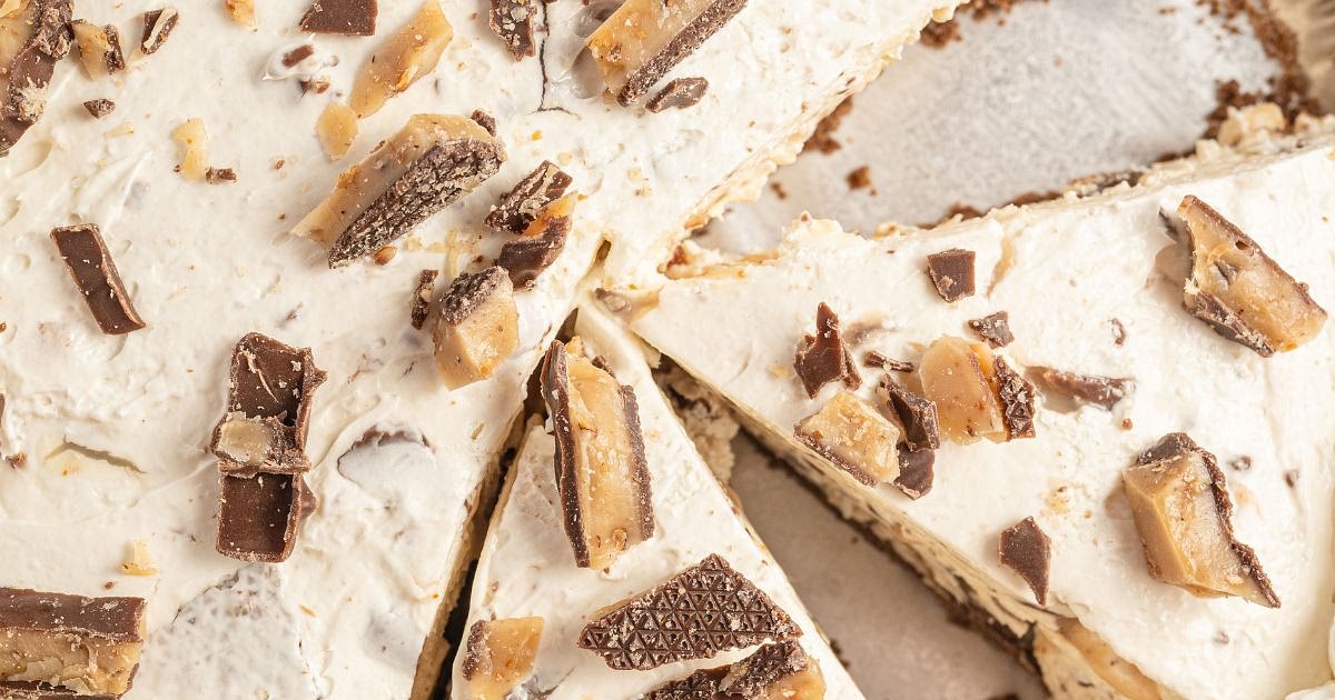 No-Bake Toffee Cheesecake Pie Recipe | Samsung Food App