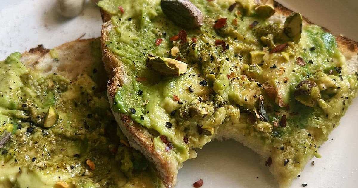 Pesto Pistachio Avocado Toast Recipe | Samsung Food App