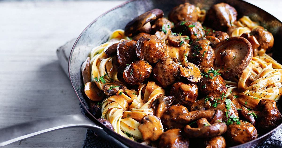 Venison meatball and wild mushroom ragout Recipe | Samsung Food App