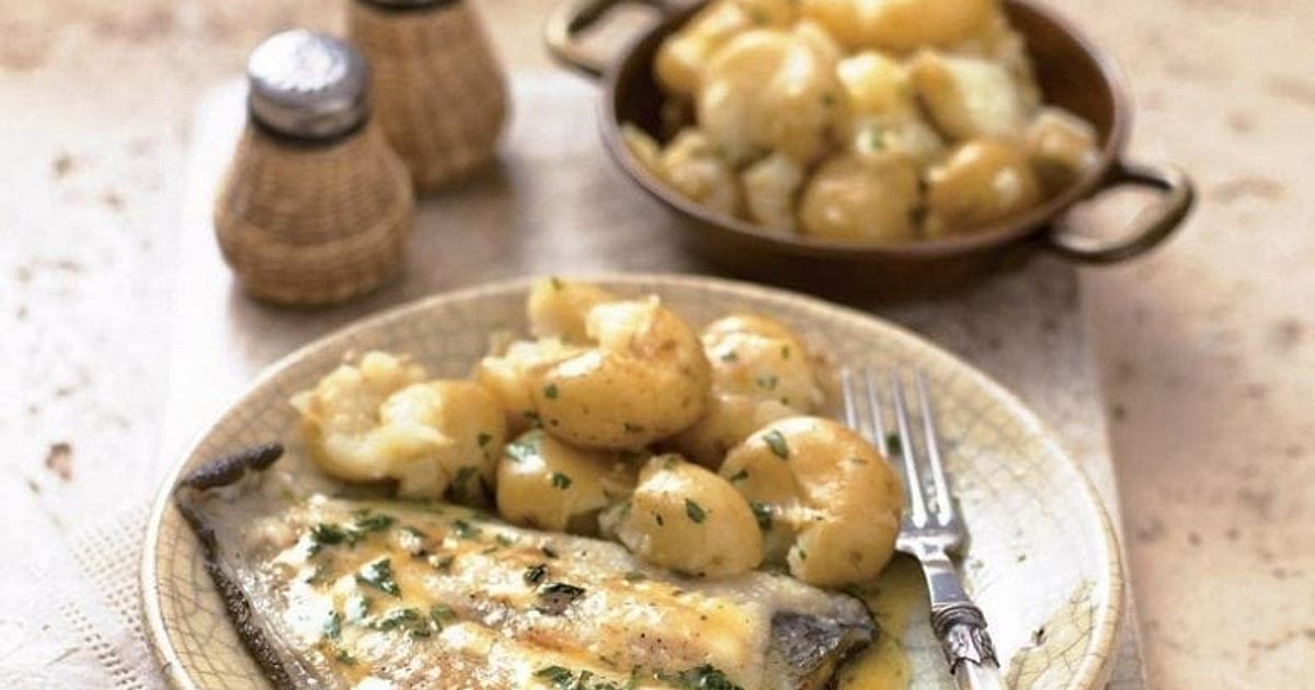 Quick plaice with lemon parsley butter and crushed potatoes Recipe | Samsung Food App