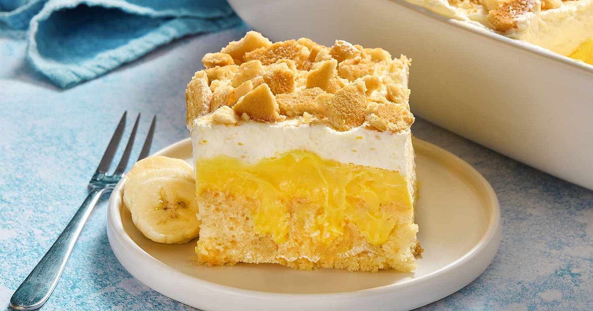 Banana Pudding Poke Cake Recipe | Samsung Food App