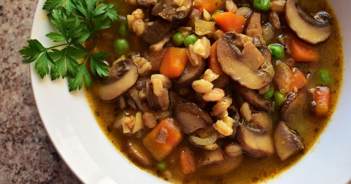 Mushroom and Farro Soup Recipe | Samsung Food App
