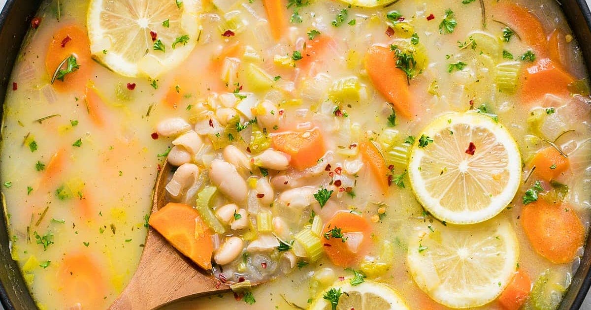 EASY LEMON ROSEMARY WHITE BEAN SOUP Recipe | Samsung Food App