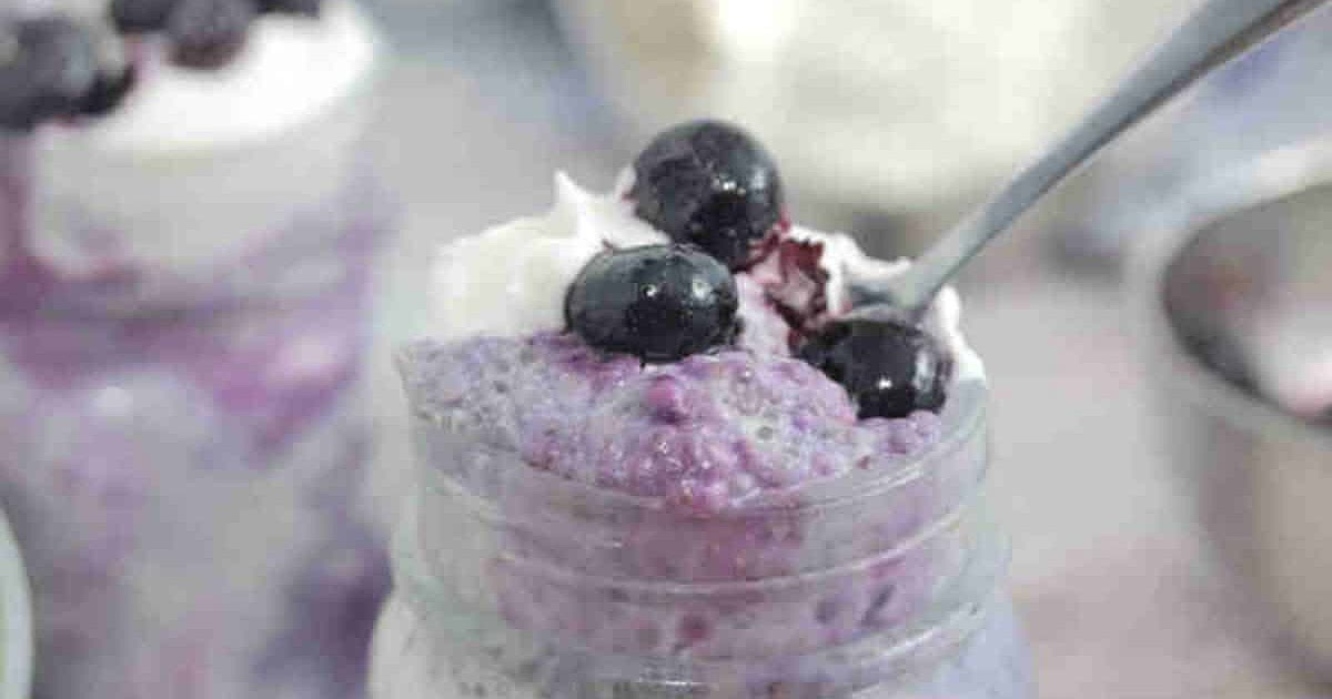Dairy-Free Blueberry Chia Pudding Recipe | Samsung Food App