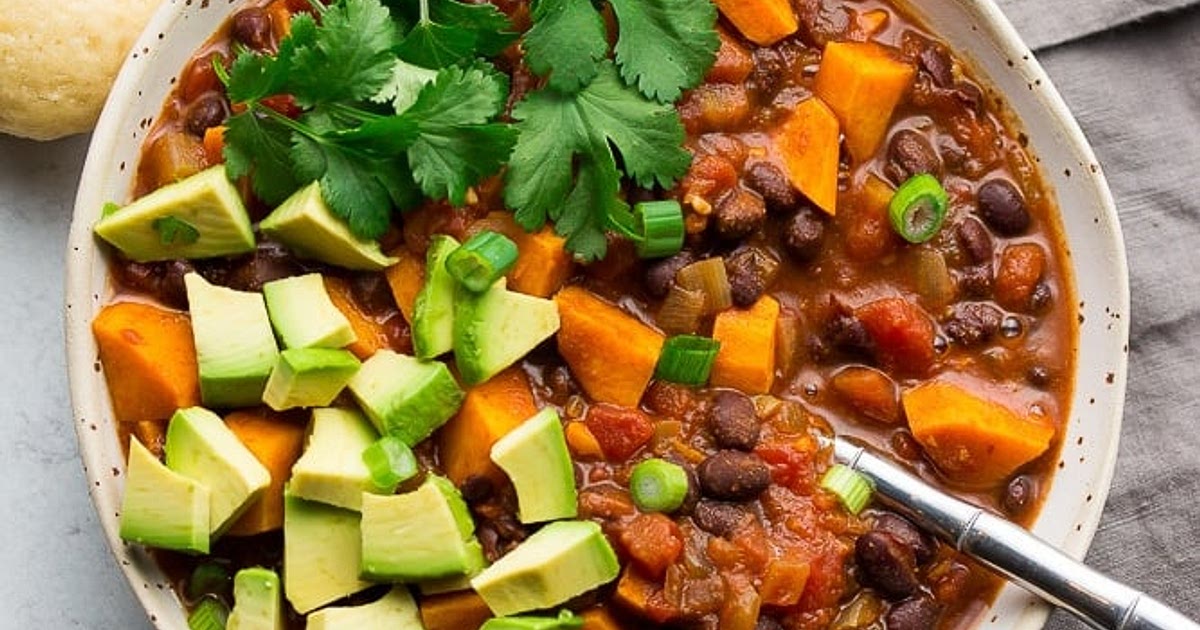 Sweet Potato Black Bean Chili Recipe | Samsung Food App