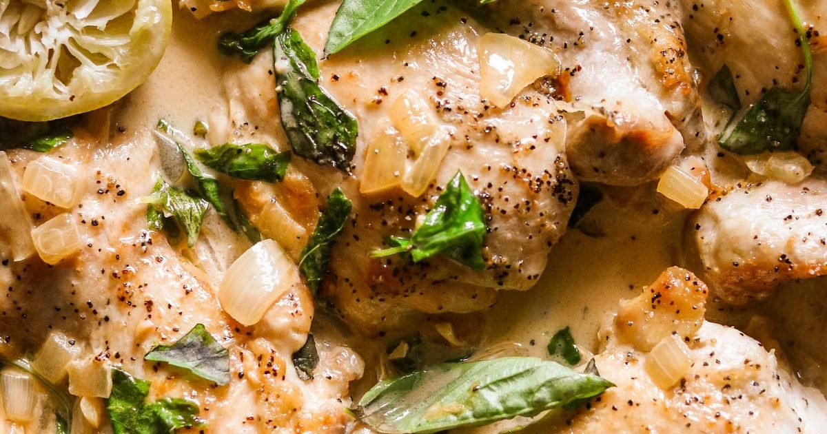 Creamy Skillet Chicken with Garlic & Basil (Paleo, Whole30, Keto, AIP Option) Recipe | Samsung Food 