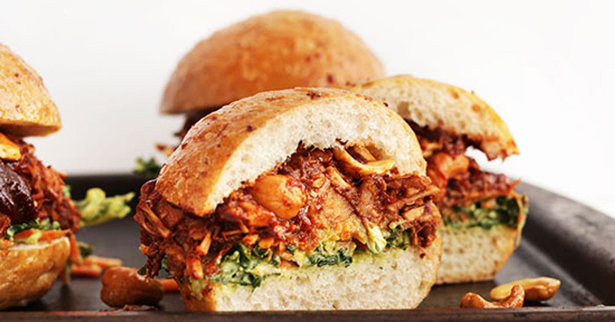 BBQ Jackfruit Sandwiches with Avocado Slaw Recipe | Samsung Food App