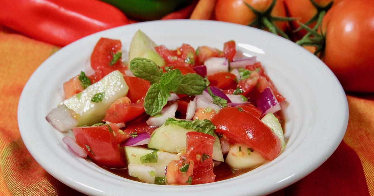 Tomato Cucumber Salad with Mint Recipe | Samsung Food App