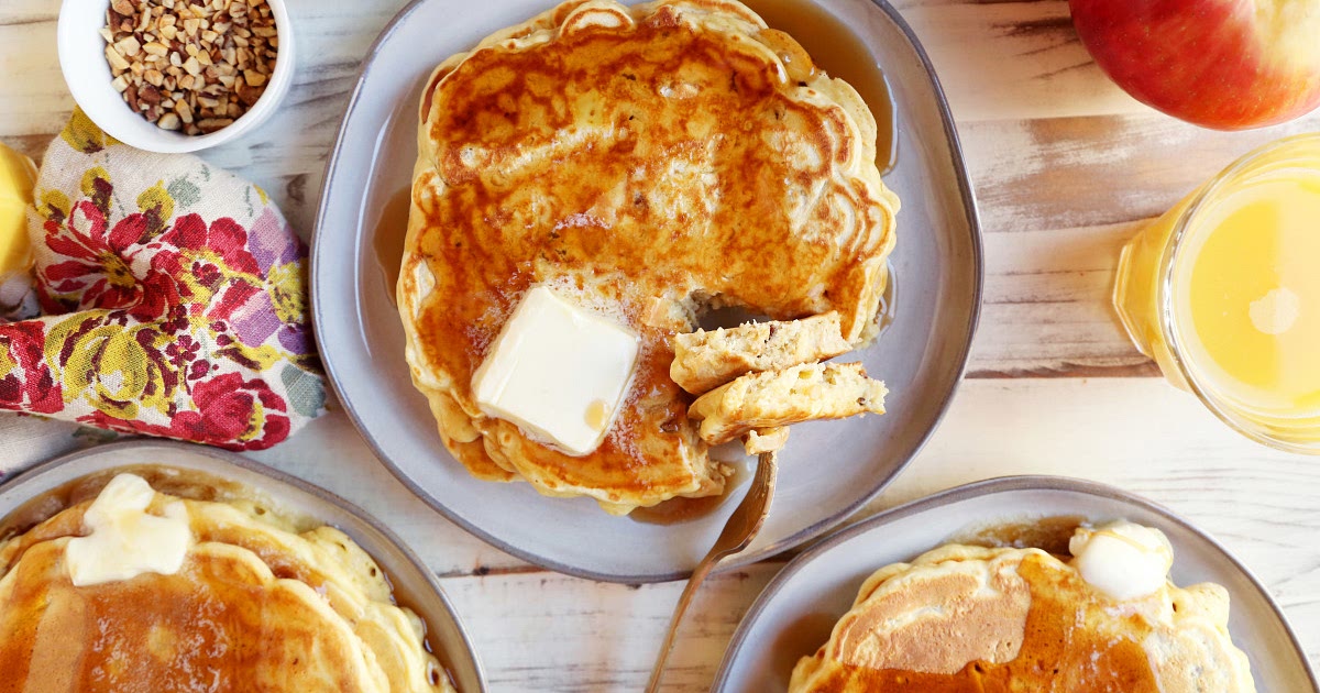 Apple-Pecan Pancakes Recipe | Samsung Food App