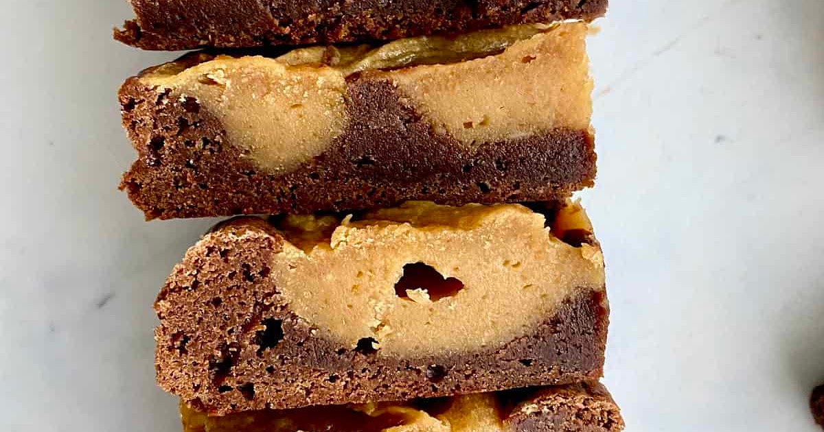 Peanut Butter Cream Cheese Swirl Brownies Recipe | Samsung Food App