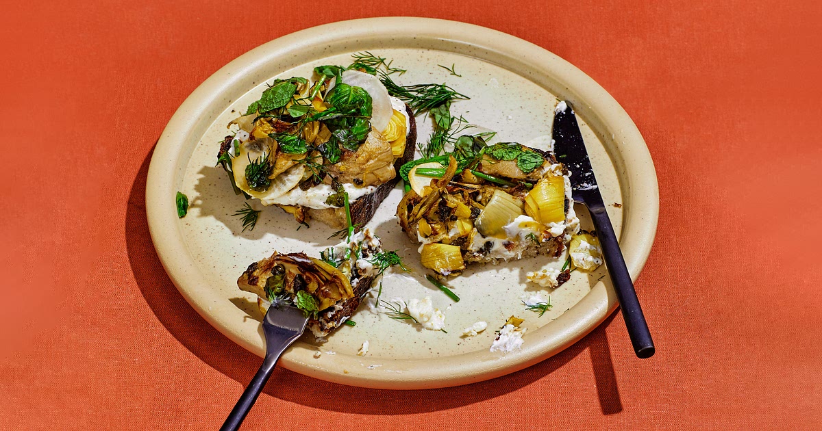 Fried Caper and Artichoke Toasts Recipe | Samsung Food App