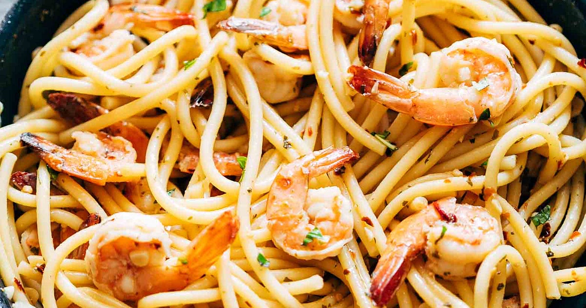 Shrimp Spaghetti Aglio Olio Recipe | Samsung Food App