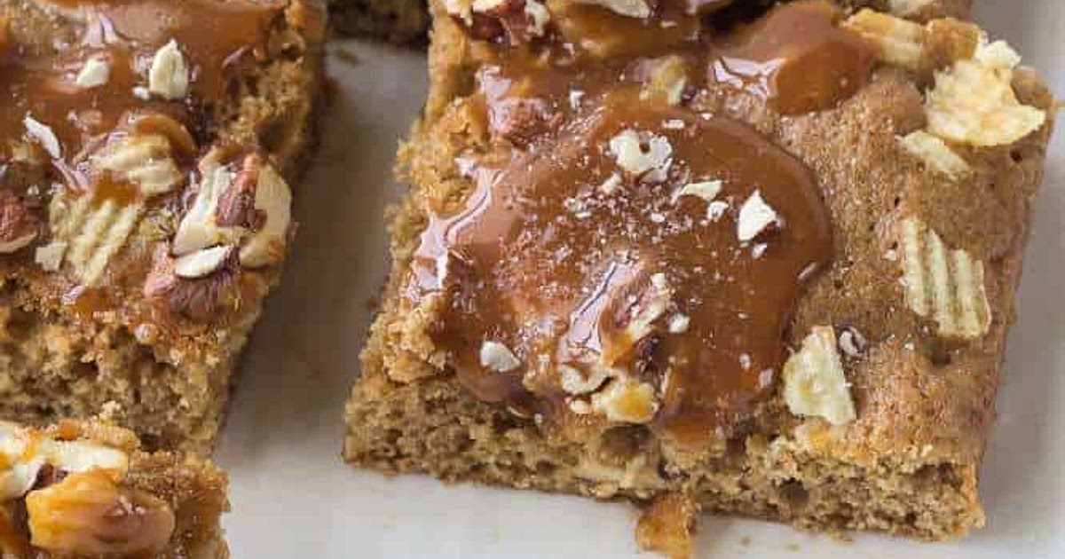 Salted Caramel Pecan Blondies Recipe | Samsung Food App