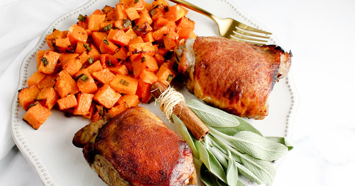 Sheet Pan Cinnamon Roasted Chicken with Butternut and Sage Recipe | Samsung Food App