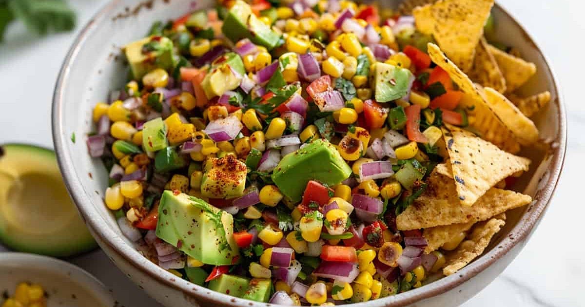 Roasted Corn Avocado Salsa Recipe | Samsung Food App