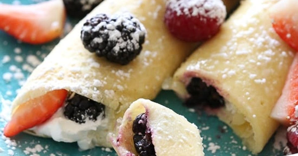 Czech Crepes with Berries and Cream Recipe | Samsung Food App