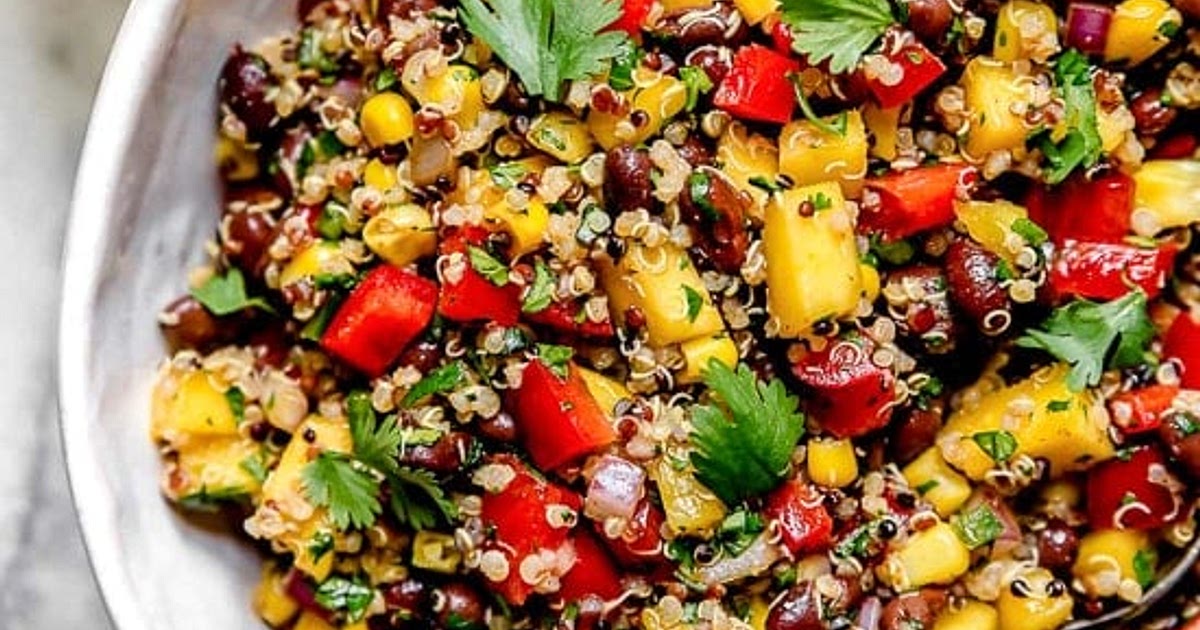 Southwestern Black Bean, Quinoa and Mango Salad Recipe | Samsung Food App