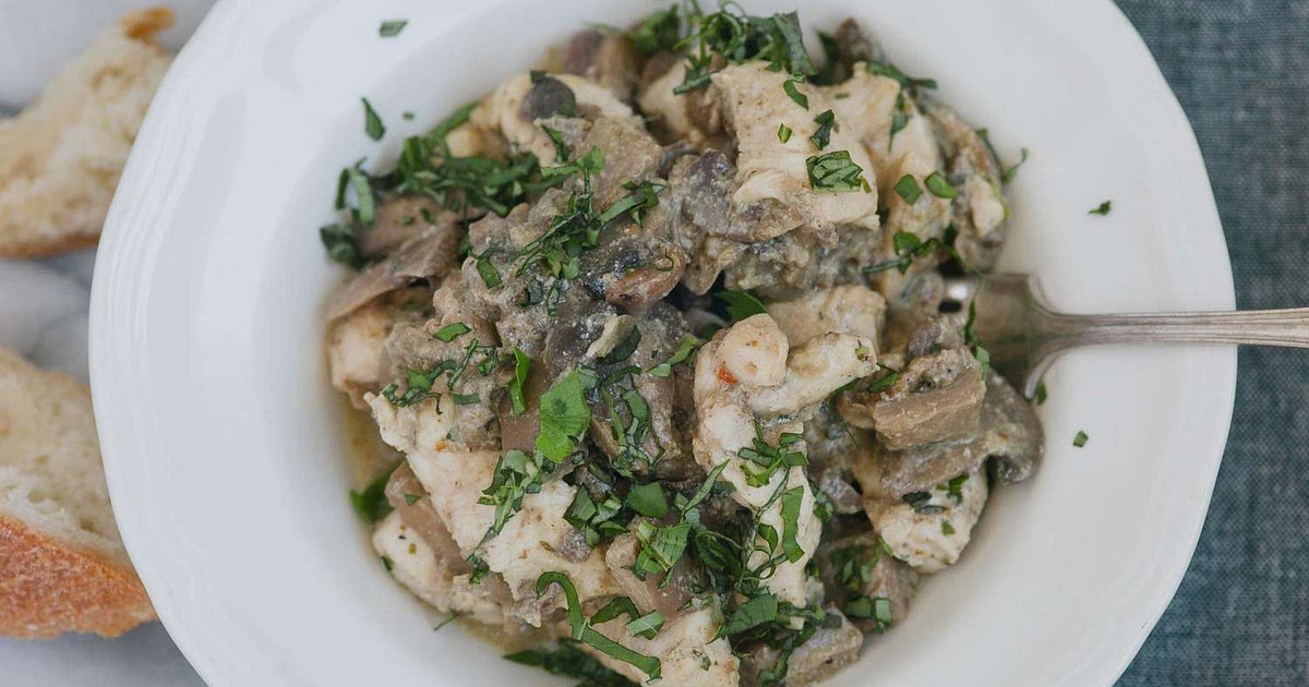 Slow Cooker Chicken and Mushroom Stew Recipe | Samsung Food App