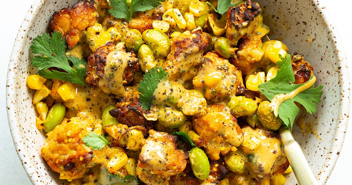 Sriracha Lime Air Fryer Tempeh Bowl Recipe | Samsung Food App