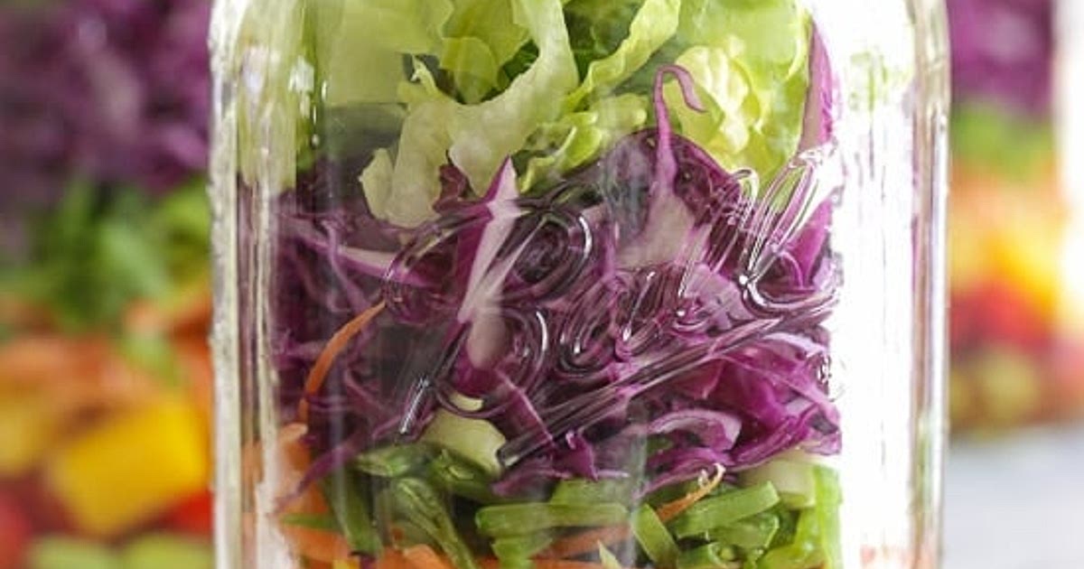 Asian Chopped Salad with Sesame Soy Vinaigrette (In a Jar) Recipe | Samsung Food App