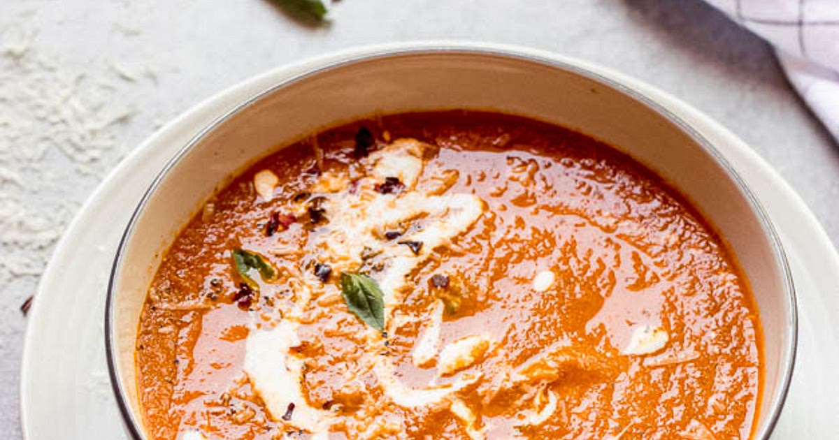 Ina Garten's Roasted Tomato Basil Soup Recipe | Samsung Food App