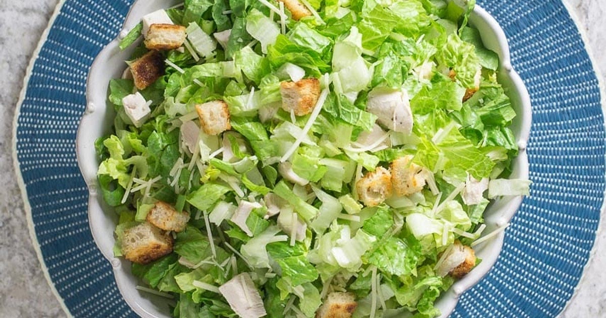 Low FODMAP Chopped Chicken Caesar Salad Recipe | Samsung Food App
