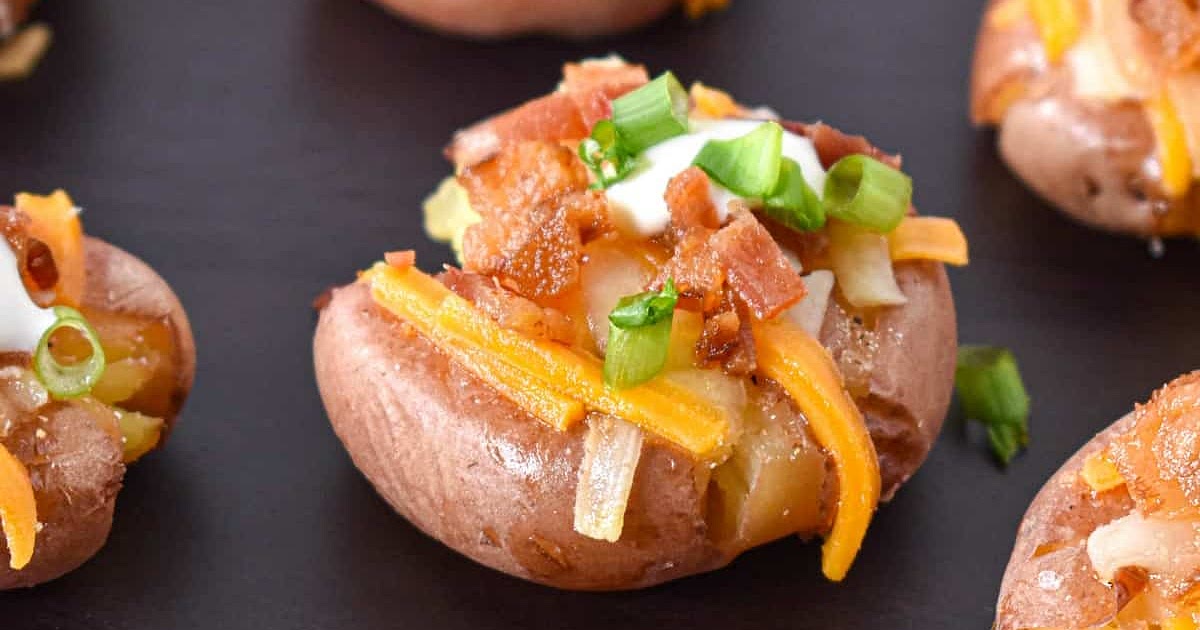 Loaded Smashed Potatoes Recipe | Samsung Food App