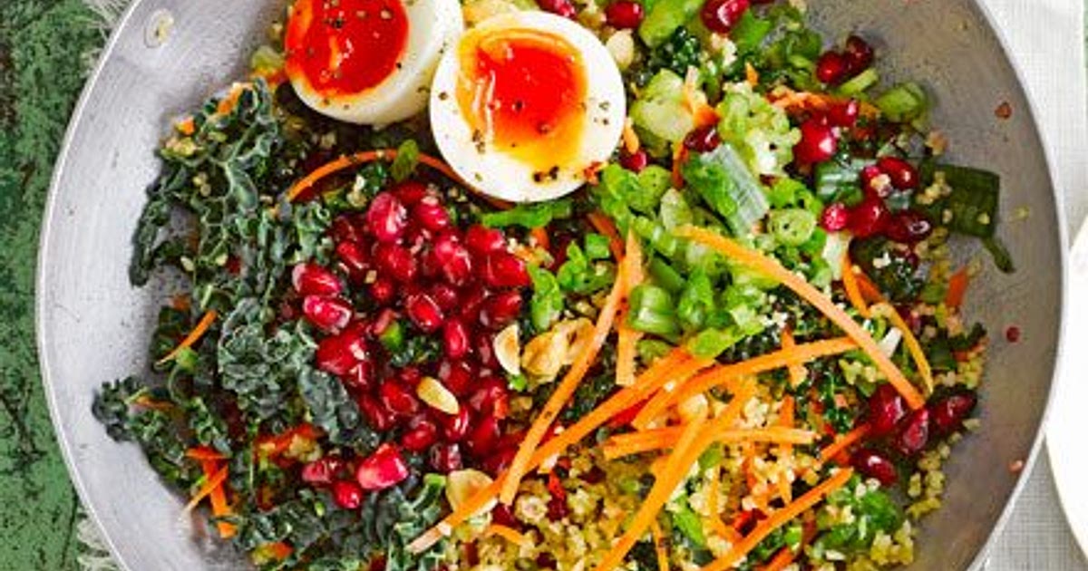 Kale &amp; bulgur tabbouleh with yogurt dressing Recipe | Samsung Food App