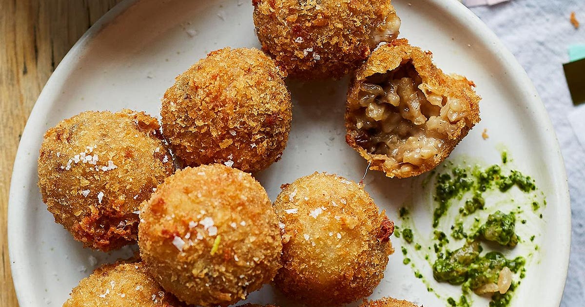 Porcini mushroom arancini Recipe | Samsung Food App